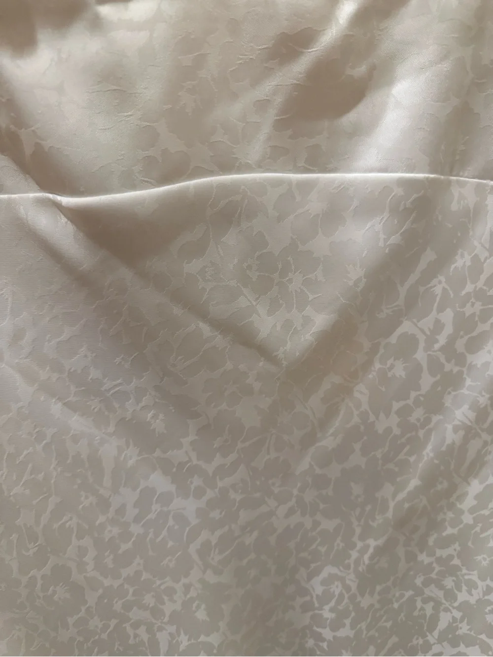 Jenny Yoo Audriana Ivory Satin Jacquard Midi Dress Size 18 Bridal
